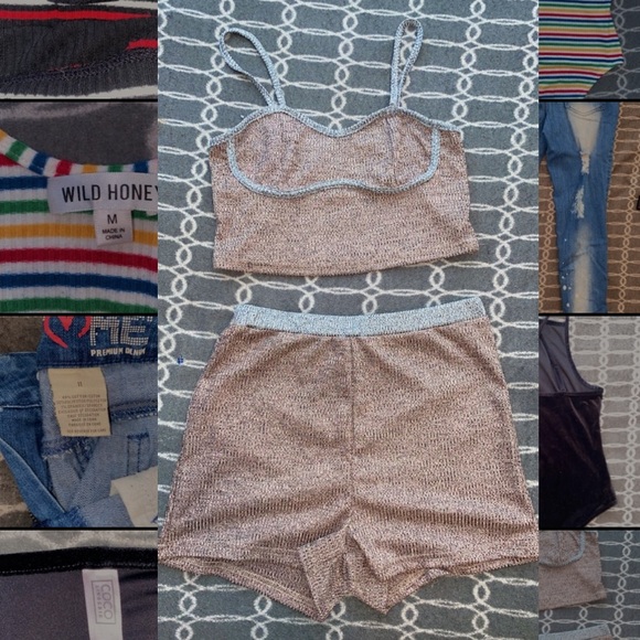 Blush Mark Other - Two Piece Crop Top & Shorts Set from BlushMark.